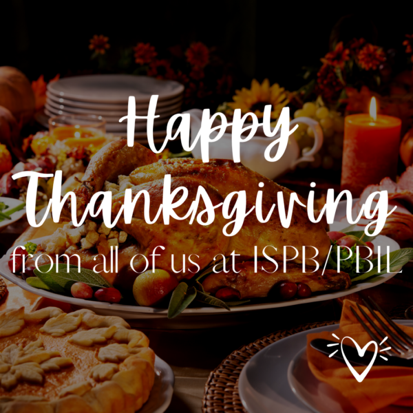 message from ISPB Happy Thanksgiving